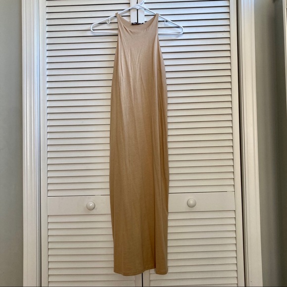 Zara Dresses & Skirts - Zara Midi Dress in Beige